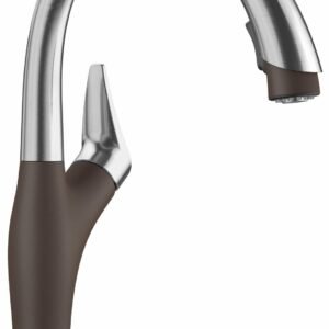 Artona Kitchen Faucet with Pulldown Spray - Stainless/Cafe 442032 Blanco