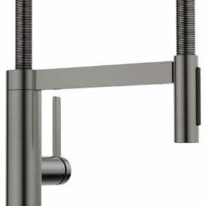 BlancoCulina II Kitchen Faucet with Spring Pulldown Spray - PVD Satin Dark Steel 527475 Blanco