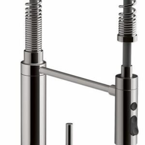 Purist Semi-Professional Kitchen Faucet with Spring Pulldown Spray - Vibrant Titanium 24982-TT Kohler