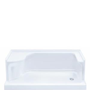 Calona 60" x 32" RH Drain Shower Base with LH Seat - White 14810-0 Hytec