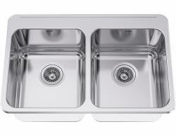 31-1/4" 2 Bowl Drop-In Kitchen Sink - Stainless Steel LBD6410PCB-1 Franke