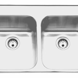 33-1/4" 3-Hole 2 Bowl Drop-In Kitchen Sink - Stainless Steel LBD7508-1-3 Franke
