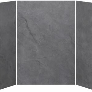 36 x 60 x 36 3-Panel Shower Wall Kit for Alcove Installation - Concrete 210 Matte WA2011-210-002 Kalia