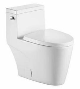 Simmons Comfort Height 4.8L 16.5" 1-Piece Toilet Side Cover with Slow Close - White BT1016548SC Duval