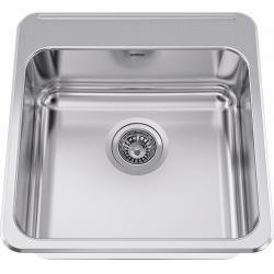 20" 1 Bowl Drop-In Kitchen Sink - Stainless Steel LBS6808-1 Franke