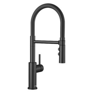 Catris Flexo Semi-Pro Kitchen Faucet with Pulldown Spray - Matte Black 443026 Blanco