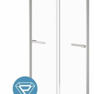 Akcess 2.0 48" x 79" 2-Panel Alcove Sliding Door - Pure Nickel DR2072-125-005 Kalia