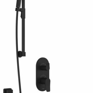 Moroka TD3 Premia Thermostatic Integrated Diverter Shower System with Wall Arm - Matte Black BF1926-160-200 Kalia