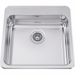 22-1/8" 1 Bowl Drop-In Kitchen Sink - Stainless Steel ALBS7006P-1 Franke