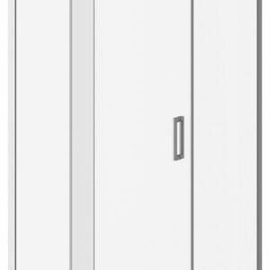 Distink (Box 1 of 2) 48" x 77" Pivot Shower Door for Corner Installation - Chrome DR1745-110-005 Kalia