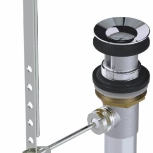 3-Piece Mechanical Pop-Up Bathroom Sink Drain with Overflow - Chrome 3695 +osb