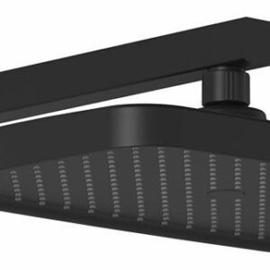 Kareo Plus 12" x 8" Rainshower Shower Head with Wall Arm - Matte Black BF2155-160 Kalia