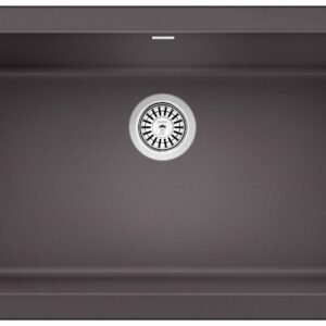 Ikon 33 1 Bowl Silgranit Undermount Apron Front Kitchen Sink - Cinder 402128 Blanco