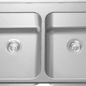 31-1/4" 1-Hole 2 Bowl Drop-In Kitchen Sink - Stainless Steel LBD6410PCB-1-1 Franke