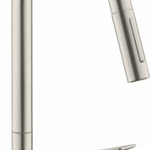 Axor Citterio M Kitchen Faucet with Pulldown Spray - Steel Optic 34813801 Axor