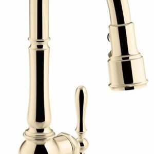 Artifacts Kitchen Faucet with 16" Pulldown 3-Function Spray - Vibrant French Gold 99261-AF Kohler