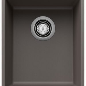 Precis U .75 Bowl Undermount Silgranit Sink - Volcano Gray 402926 Blanco