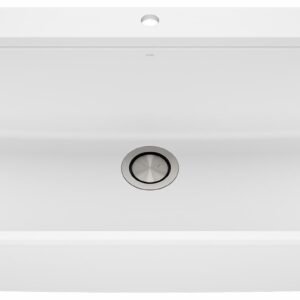 Bacia 33" Granistone 1 Bowl Drop-In Kitchen Sink with Silicone Mat & Drain - White KS2123-310 Kalia