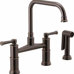 Artesso Bridge Kitchen Faucet with Side Spray - Venetian Bronze 62525LF-RB Brizo