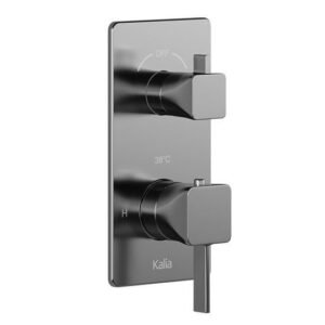 SquareOne Valve Trim for 2 or 3-Way Thermostatic Valve with Integrated Diverter - Chrome 104085-110 Kalia