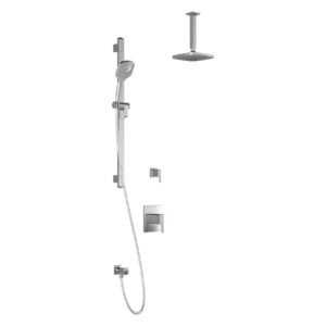 Grafik T2 Thermostatic Shower System Vertical Ceiling Arm (less valves) - Chrome BF1364-110-001 Kalia