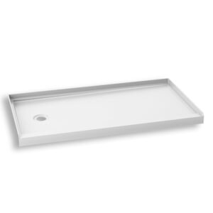 Koncept 60" x 32" Alcove Acrylic Shower Base with LH Drain - White BW1415-240 Kalia
