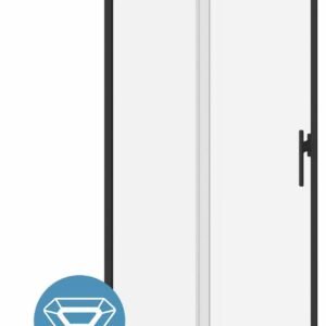 Koncept Evo 48" x 77" Alcove Sliding Shower Door Right Opening - Matte Black DR2049-160-005 Kalia
