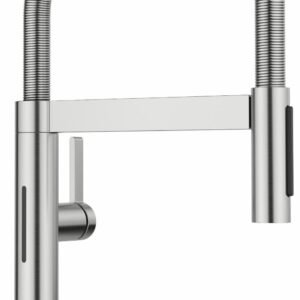 BlancoCulina II Mini Sensor Kitchen Faucet with Spring Pulldown Spray - PVD Steel 527477 Blanco