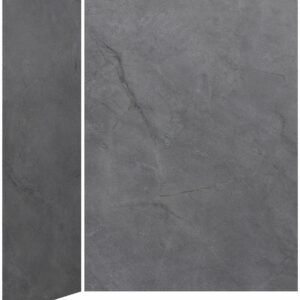 60 x 32 2-Panel Shower Wall Kit for Corner Installation - Concrete 210 Matte WA2005-210-002 Kalia