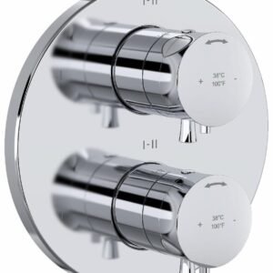 Edge 6-Functions Thermostatic Valve Trim - Chrome TEDTM46C RIOBEL