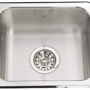 Steel Queen 15-1/8" 1 Bowl Drop-In Bar/Prep Sink - Stainless Steel QS1315-6 Kindred
