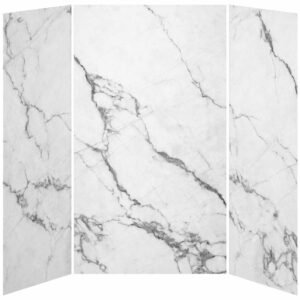 36 x 48 x 36 3-Panel Shower Wall Kit for Alcove Installation - Mineral 500 Gloss WA2010-500-001 Kalia
