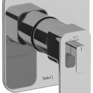 Equinox 3-Functions Thermostatic Valve Trim - Chrome TEQ47C RIOBEL
