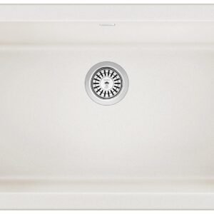 Ikon 33 1 Bowl Silgranit Undermount Apron Front Kitchen Sink - White 401876 Blanco