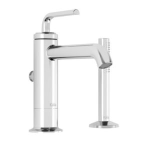 Cite 2-Piece Tall Deck Mount Tub Filler with Handshower - Chrome BF1220-110 Kalia