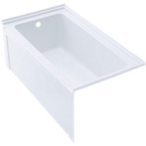 Langley 60" x 30" Alcove Tub with LH Drain - White AC3077L-0 Hytec