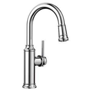Empressa Bar/Prep Faucet with Pulldown Spray - Chrome 442512 Blanco