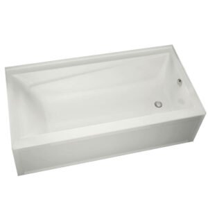 Exhibit 60" x 32" IFS RH Drain Alcove Tub - White 105520-000-001-103 Maax