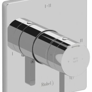 Paradox 3-Functions Thermostatic Valve Trim - Chrome TPXTQ23C RIOBEL