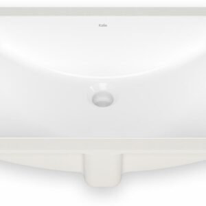 Ceska Rectangular Undermount Bathroom Sink - White FU2117-240 Kalia