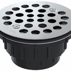 2-Piece Testable ABS Shower Drain x Hub for Molded Shower Bases - Stainless Steel SD35T-SS +osb