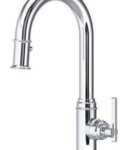 Southbank Bar/Prep Kitchen Faucet with Pulldown Spray - Polished Chrome U.SB65D1LMAPC Perrin & Rowe