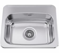 19-1/8" 1 Bowl Drop-In Kitchen Sink - Stainless Steel ALBS2706P-1 Franke