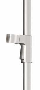 Kareo Premia 29" Wall Bar with Square Flange - Pure Nickel 107389-125 Kalia