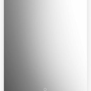 Eclipse 22" x 38" LED Backlit Rounded Rectangular Mirror - Black MR2106-570-001 Kalia