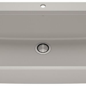 Bacia 31" Granistone 1 Bowl Drop-In Kitchen Sink with Silicone Mat & Drain - Gris/Gray KS2140-330 Kalia