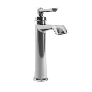 Rustik Tall Single Hole Bathroom Vessel Sink Faucet 1.5 GPM - Chrome BF1482-110 Kalia