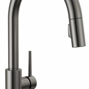 Trinsic Touchless VoiceIQ Kitchen Faucet with Pulldown Spray - Black Stainless 9159TLV-KS-DST Delta