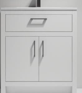 Dice 30 Vanity (Cabinet Only) - White DC3518-30W Duval