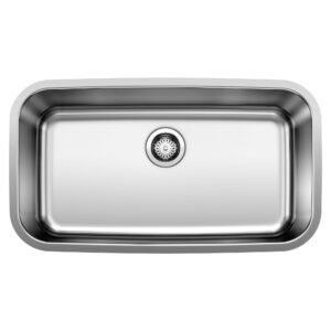 Stellar U 1 Bowl Undermount Kitchen Sink - Stainless 401028 Blanco